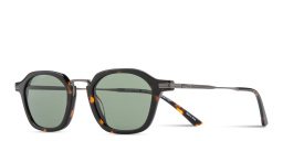 Shop EYE'M Engraved Logo Irregular Sunglasses in Dark Havana online.