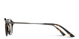 Shop EYE'M Engraved Logo Irregular Sunglasses in Dark Havana online.