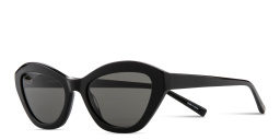 Shop EYE'M Logo Irregular Sunglasses in Black online.