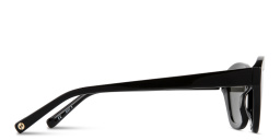 Shop EYE'M Logo Irregular Sunglasses in Black online.