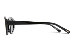 Shop EYE'M Logo Oval Sunglasses in Black online.