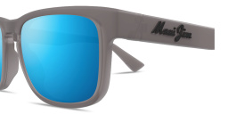 Shop Maui Jim Kupulau Rectangle Sunglasses in Transparent Grey online.
