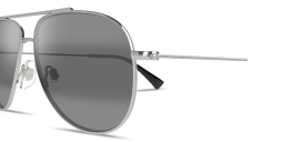 Shop Maui Jim Hau‘oli Pilot Sunglasses in Silver online.