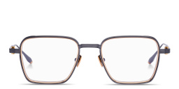Shop AKONI Giano Unisex Square Eyeglasses in Black Gold online.