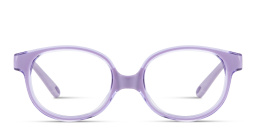 Shop SPIN ON8 Kids Round Eyeglasses in Transparent Purple online.