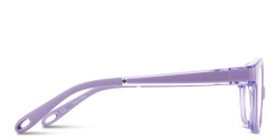 Shop SPIN ON8 Kids Round Eyeglasses in Transparent Purple online.