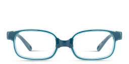 Shop SPIN ON8 Kids Rectangle Eyeglasses in Transparent dark blue online.