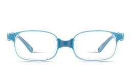 Shop SPIN ON8 Kids Rectangle Eyeglasses in Transparent Light Blue online.