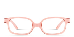 Shop SPIN ON8 Kids Rectangle Eyeglasses in Transparent Pink online.