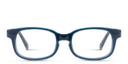 Shop SPIN ON8 Kids Rectangle Eyeglasses in Transparent dark blue online.