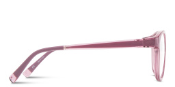 Shop SPIN ON8 Kids Round Eyeglasses in Transparent Purple online.