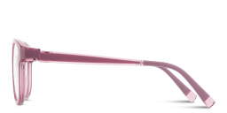Shop SPIN ON8 Kids Round Eyeglasses in Transparent Purple online.