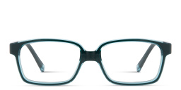 Shop SPIN ON8 Kids Rectangle Eyeglasses in Transparent Green online.