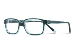 Shop SPIN ON8 Kids Rectangle Eyeglasses in Transparent Green online.