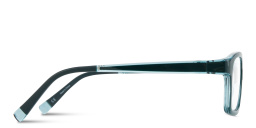 Shop SPIN ON8 Kids Rectangle Eyeglasses in Transparent Green online.