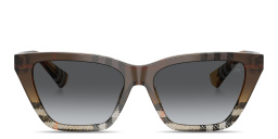 تسوق نظارات شمسية طراز كات آي بنقشة المربّعات بربري بلون نقشة المربّعات الرملية أونلاين.