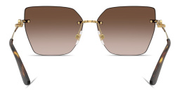 Dolce & Gabbana DG Rimless Cat-Eye Sunglasses in Gold – Product Photo 4