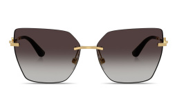 Dolce & Gabbana DG Rimless Cat-Eye Sunglasses in Gold – Product Photo 1