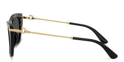 Shop Dolce & Gabbana DG Square Sunglasses in Black online.