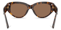 Shop Dolce & Gabbana DG Cat-Eye Sunglasses in Havana online.