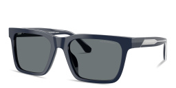 تسوق نظارات شمسية مربّعة بتوقيع العلامة امبوريو أرماني بلون أزرق أونلاين.