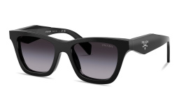 PRADA Logo Signature Butterfly Sunglasses in Black – Product Photo 2