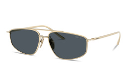 PRADA Logo Signature Pillow Sunglasses in Pale Gold – Product Photo 2