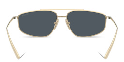 PRADA Logo Signature Pillow Sunglasses in Pale Gold – Product Photo 4