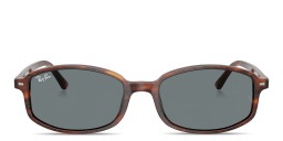 Shop Ray-Ban Sam Unisex Irregular Sunglasses in Striped Havana online.