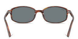 Shop Ray-Ban Sam Unisex Irregular Sunglasses in Striped Havana online.