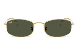 Shop Ray-Ban Logo Signature Unisex Irregular Sunglasses in Arista Gold online.