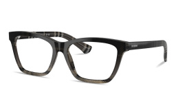 Shop BURBERRY Check Cat-Eye Eyeglasses in Grey Check online.
