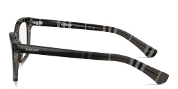 Shop BURBERRY Check Cat-Eye Eyeglasses in Grey Check online.
