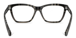 Shop BURBERRY Check Cat-Eye Eyeglasses in Grey Check online.