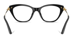 Shop Dolce & Gabbana DG Butterfly Eyeglasses in Black online.