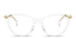 Shop Dolce & Gabbana DG Butterfly Eyeglasses in Crystal online.
