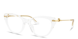 Shop Dolce & Gabbana DG Butterfly Eyeglasses in Crystal online.
