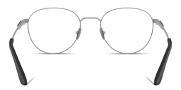 Shop GIORGIO ARMANI Logo Signature Panthos Eyeglasses in Matte Gunmetal online.
