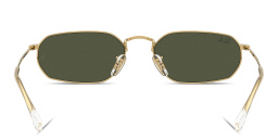 Shop Ray-Ban Logo Signature Unisex Irregular Sunglasses in Arista Gold online.