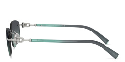 Shop TIFFANY Tiffany HardWear Unisex Rimless Irregular Sunglasses in Silver online.