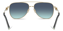 Shop TIFFANY Knot Pilot Sunglasses in Pale Gold online.