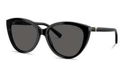 Shop TIFFANY Tiffany T Cat-Eye Sunglasses in Black online.
