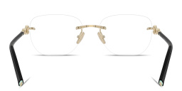 Shop TIFFANY Tiffany HardWear Unisex Rimless Square Eyeglasses in Pale Gold online.