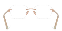 Shop TIFFANY Tiffany HardWear Unisex Rimless Square Eyeglasses in Rose Gold online.