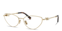 Shop TIFFANY Knot Wide Cat-Eye Eyeglasses in Pale Gold online.