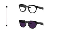 Oakley Meta HSTN Limited Edition Transitions® Unisex Round Sunglasses in Black – Product Photo 3