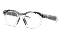 Oakley Meta HSTN Limited Edition Transitions® Unisex Round Sunglasses in Clear – Product Photo 4