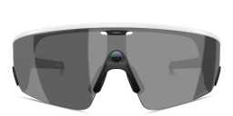 Shop Oakley Meta Vanguard Unisex Half-Rim Rectangle Sunglasses in White online.