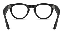 Shop Ray-Ban Meta Headliner Unisex Panthos Eyeglasses With Blue-Violet Light Lenses in Black online.