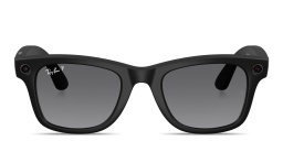Ray-Ban Meta Wayfarer Unisex Square Sunglasses in Matte Black – Product Photo 1
